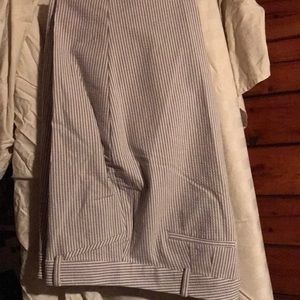 Talbots striped capri